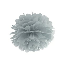 Pom poms šedý 35 cm